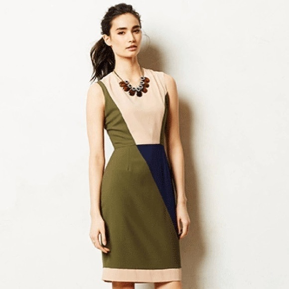 Anthropologie Hunter Bell Colorblock Sheath dress - Picture 1 of 4
